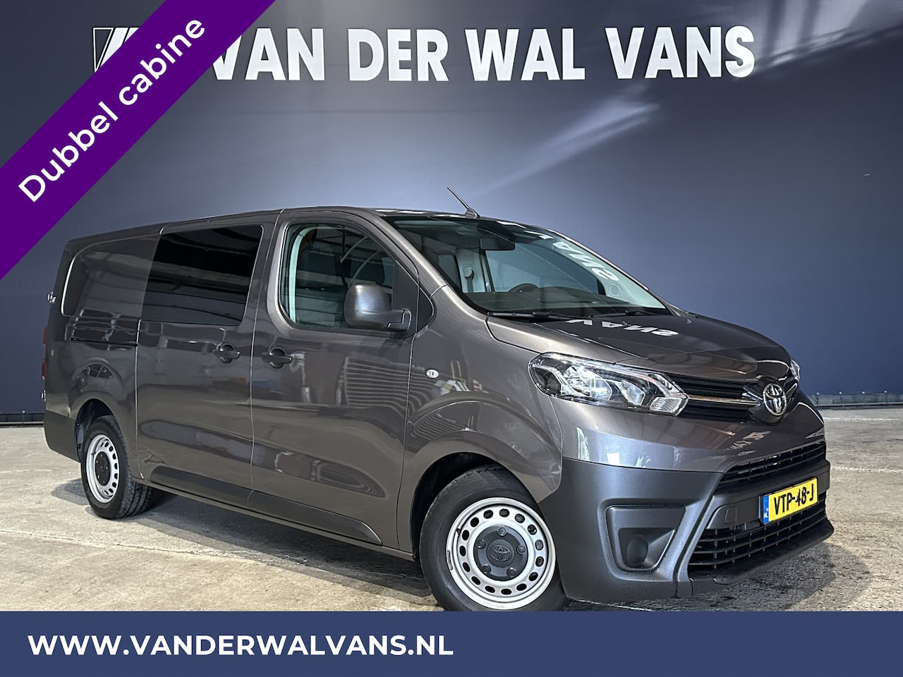 Toyota ProAce Worker - 2.0 D-4D 145pk L3H1 Dubbele Cabine Euro6 Airco | 6-Zits | Navigatie | Apple Carplay | Andr - AutoWereld.nl