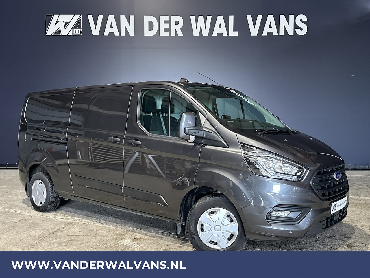 Ford Transit Custom - 2.0 TDCI 131pk L2H1 Euro6 Airco | LED | Android Auto | Verwarmde voorruit Cruisecontrol, P - AutoWereld.nl