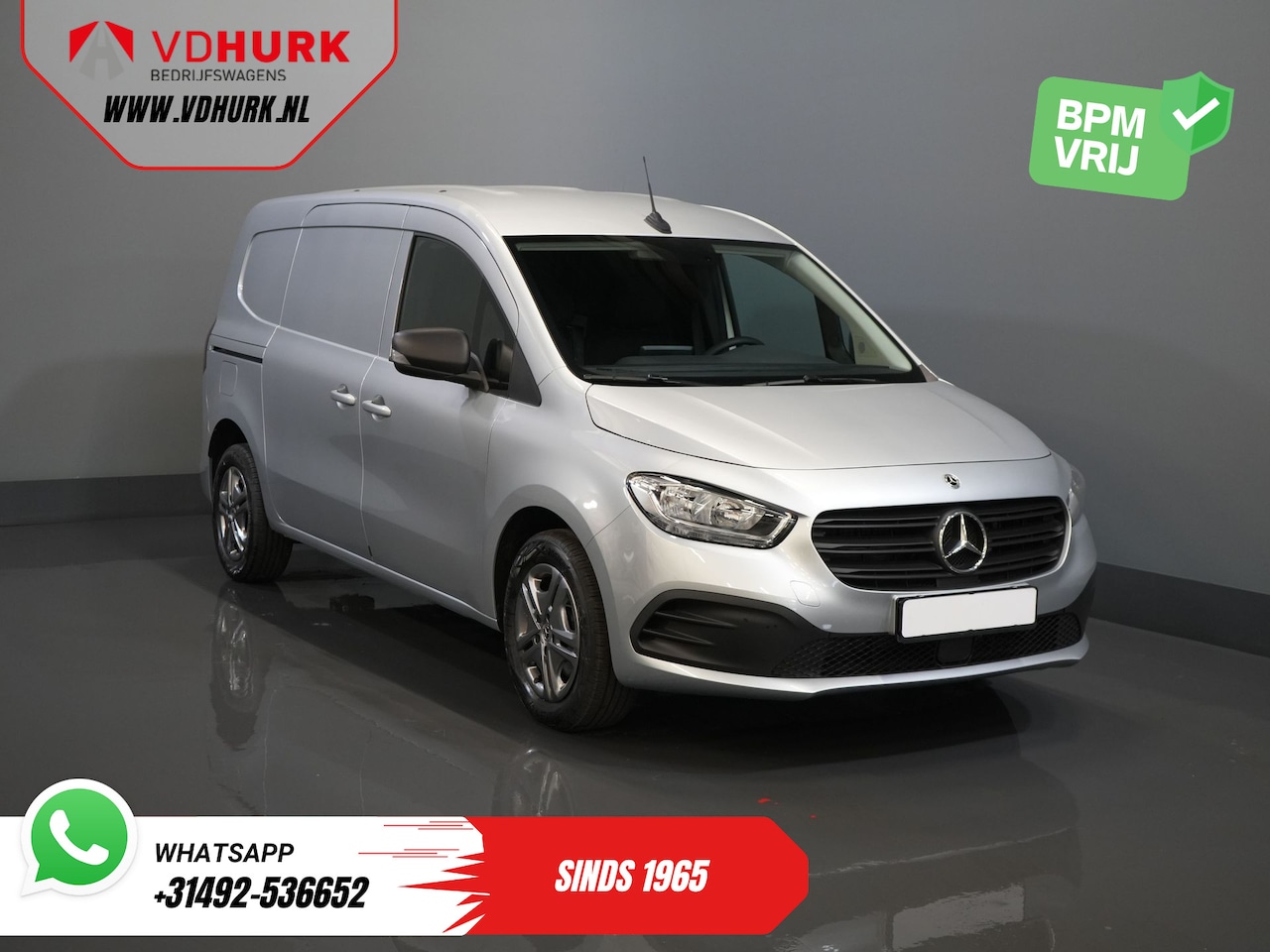 Mercedes-Benz Citan - 110 CDI Aut. L2 BPM VRIJ! 3 Pers./ Stoelverw./ Betimmerd/ Carplay/ Camera/ Trekhaak - AutoWereld.nl