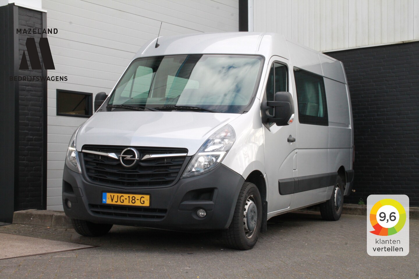 Opel Movano - 2.3 Turbo L2H3 150PK Dubbele Cabine EURO 6 - Airco - Navi - Cruise - €21.950,- Excl. - AutoWereld.nl