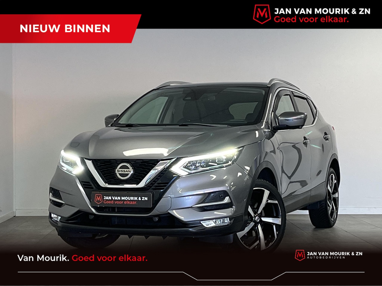 Nissan Qashqai - 1.2 Tekna + | Stoelverwarming | Dodehoek detectie | Half lederen bekleding | - AutoWereld.nl