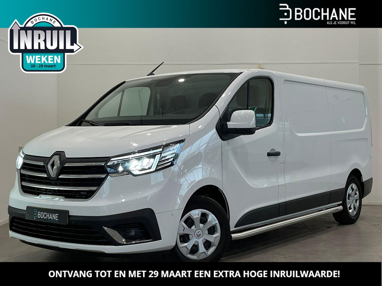 Renault Trafic - 2.0 dCi 130 T30 L2H1 Work Edition | Trekhaak | Bedrijfswageninrichting | Navi | Airco | Cr - AutoWereld.nl