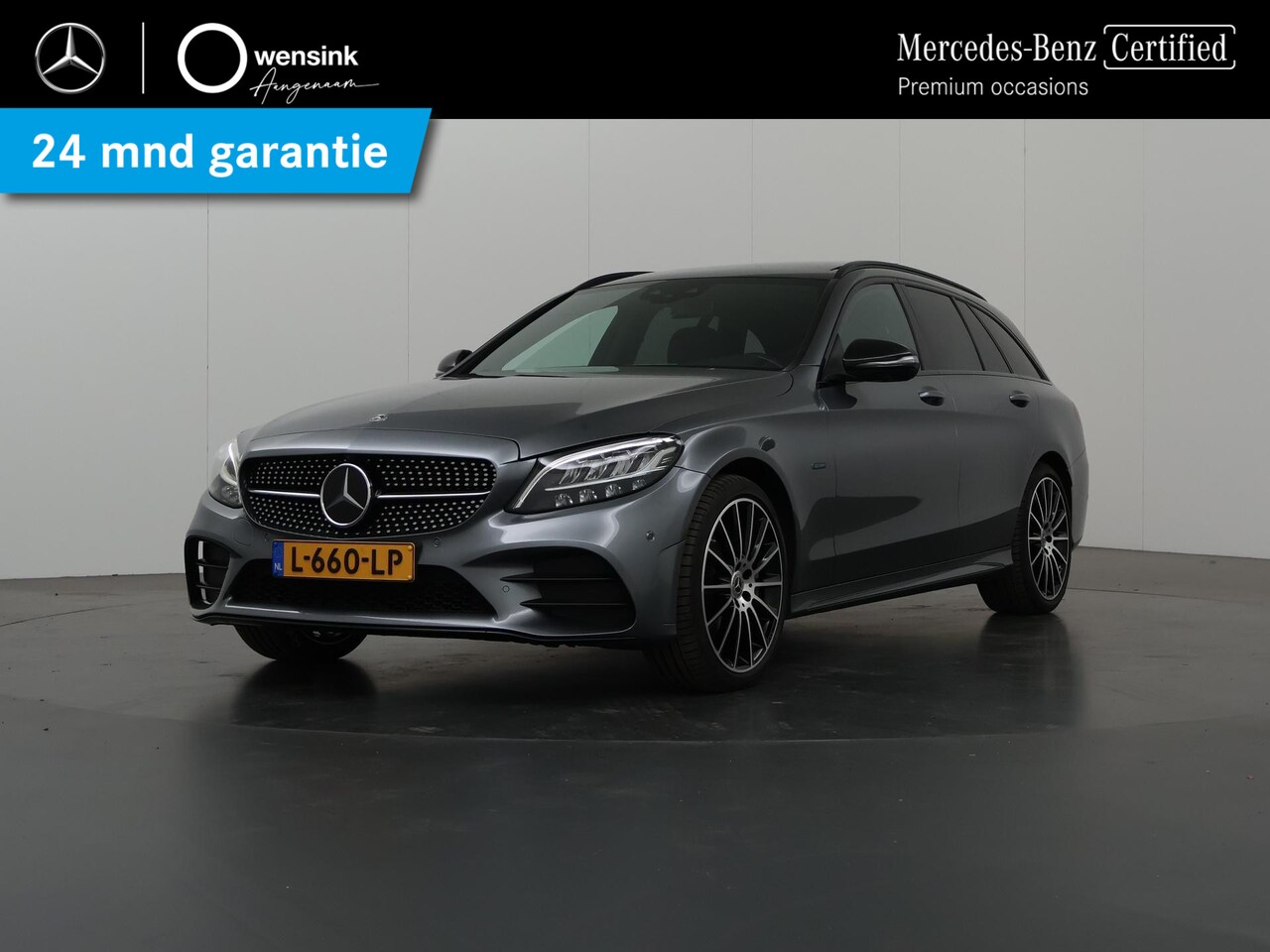 Mercedes-Benz C-klasse Estate - 300 e Advantage Pack | Luchtvering | Panoramadak | Memory | 360 graden camera | Sfeerverli - AutoWereld.nl