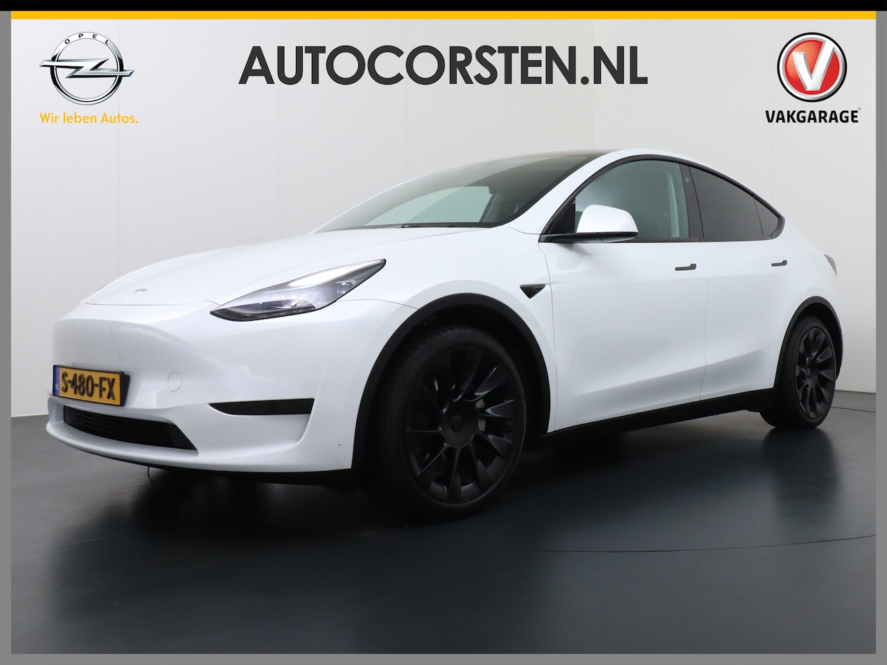 Tesla Model Y - RWD 58kWh Lmv 20" Warmtepomp LFP-Accu Autopilot FSD-Computer 3 Leder Panoramadak Stoel+Stu - AutoWereld.nl