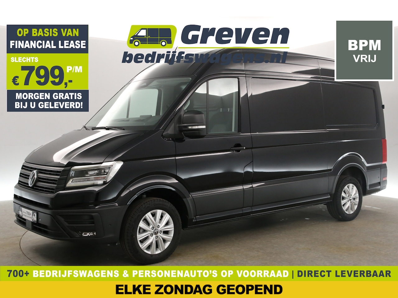 Volkswagen Crafter - 2.0 TDI DSG HIGHLINE EXCLUSIVE L3H3 | FACELIFT MODEL | BPM VRIJ | NIEUW 3000KG TREKHAAK VI - AutoWereld.nl