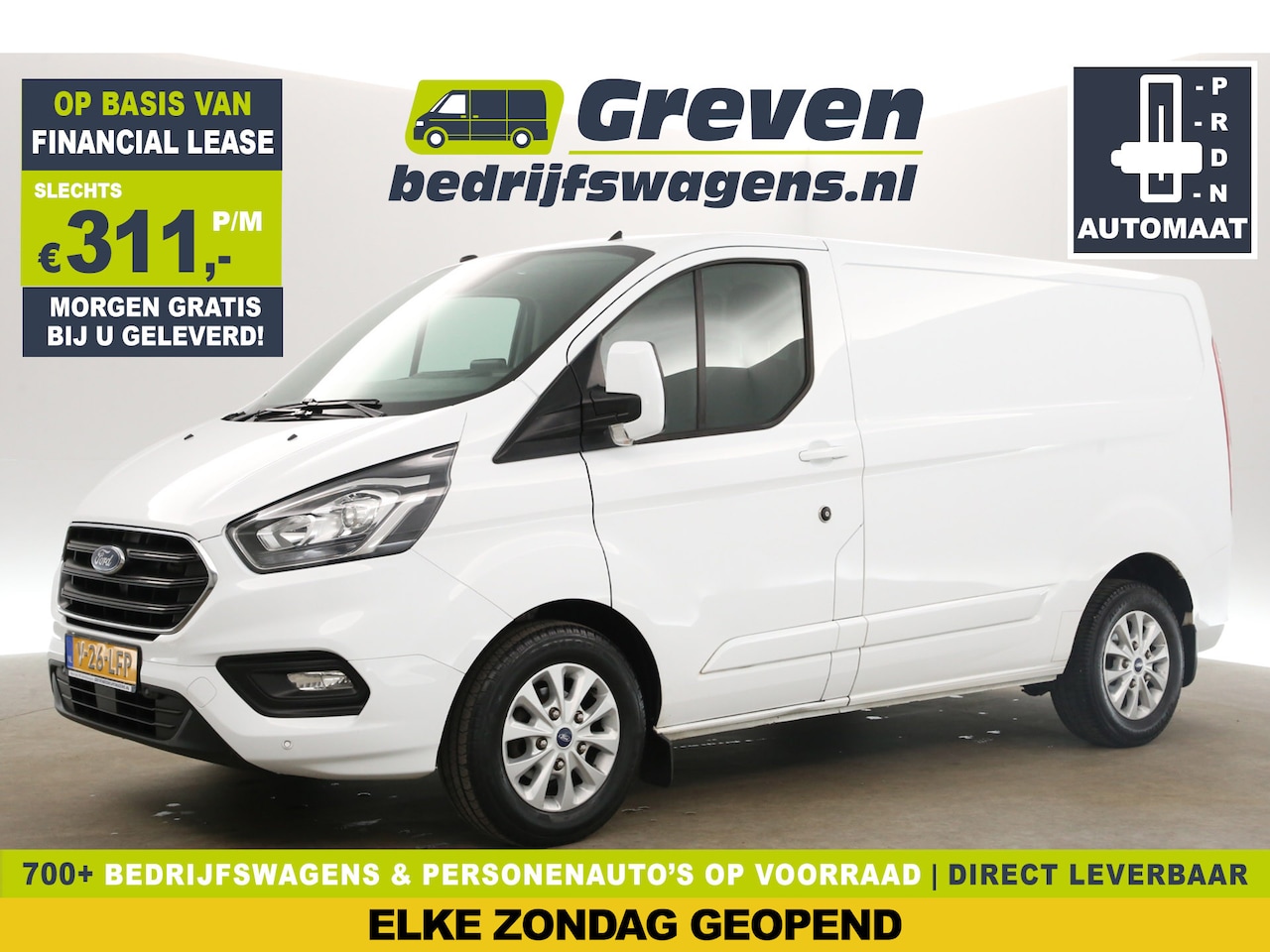 Ford Transit Custom - 280 2.0 TDCI L1H1 170PK Automaat Airco Camera Cruise Carplay Trekhaak LED Stoelverwarming - AutoWereld.nl