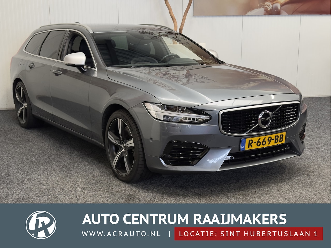 Volvo V90 - 2.0 T8 AWD R-Design LEDER/ALCANTARA NAVIGATIE ADAPTIVE CRUISE CONTROL STOEL EN STUURVERWAR - AutoWereld.nl