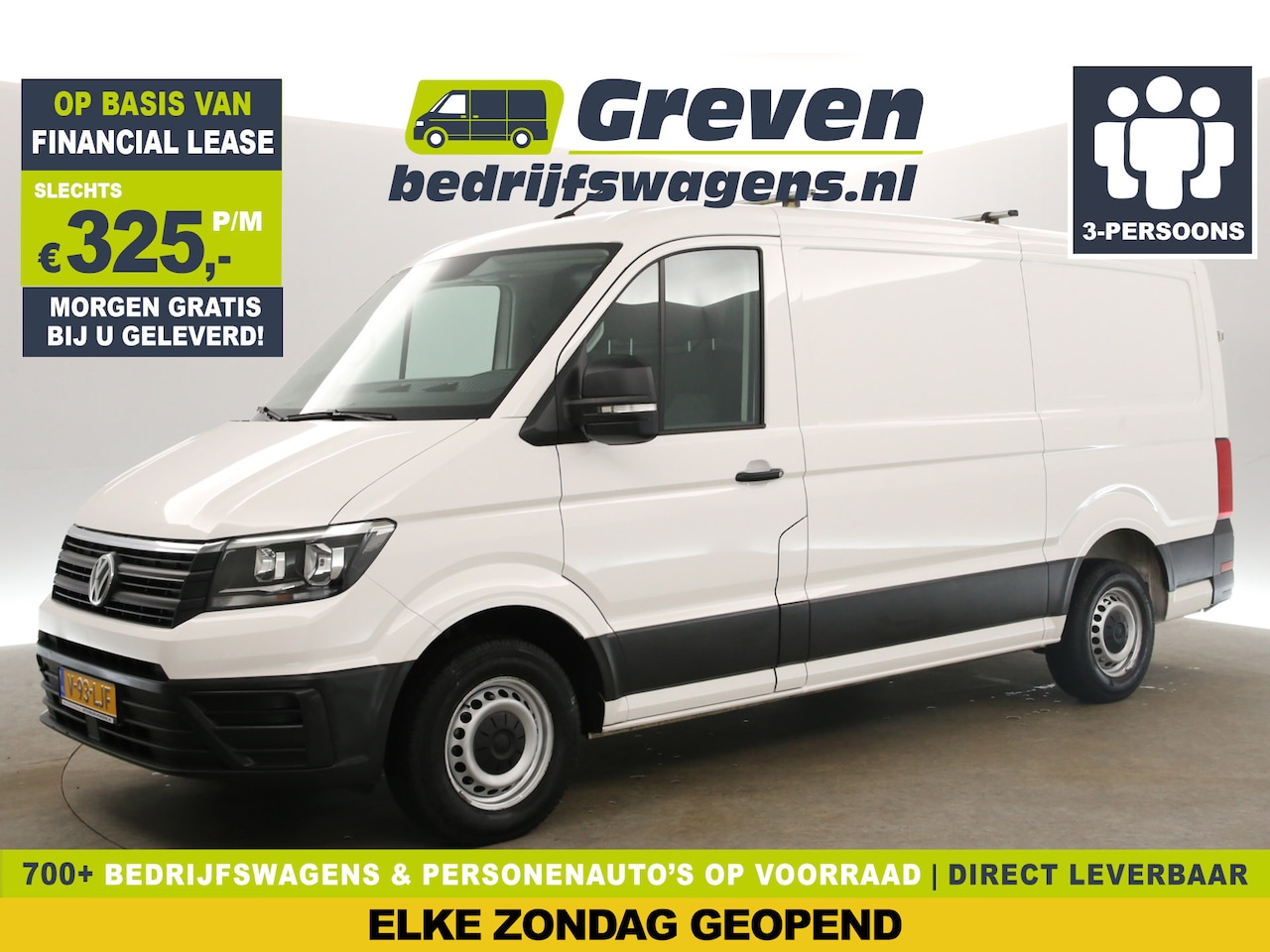 Volkswagen Crafter - 30 2.0 TDI L3H2 140PK Airco Camera Cruise Carplay 3 Persoons Elektrpakket Trekhaak - AutoWereld.nl