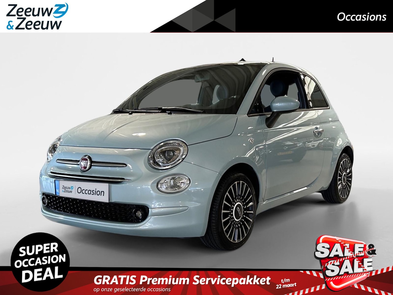 Fiat 500 - 1.0 Hybrid Launch Edition | Apple Carplay / Android Auto | Panoramadak | Parkeersensoren A - AutoWereld.nl