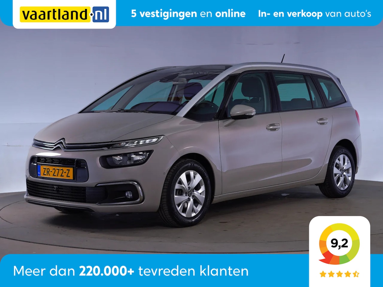 Citroën Grand C4 SpaceTourer - 1.2 PureTech Feel 7-Pers [ Navigatie Camera Dodehoekdetectie ] - AutoWereld.nl