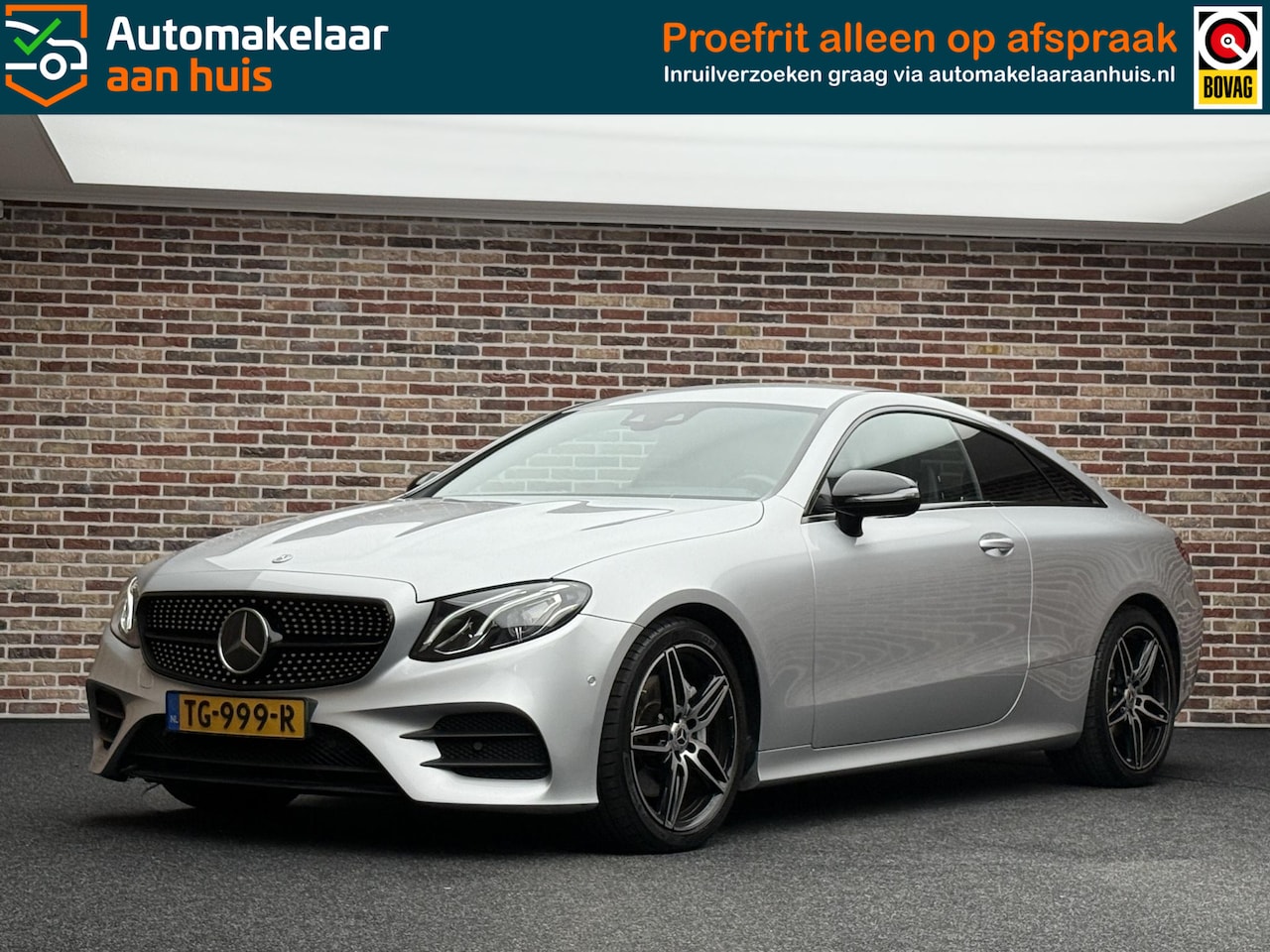 Mercedes-Benz E-klasse Coupé - 200 AMG SFEER NIGHT LEDER DISTRONIC BLINDSPOT - AutoWereld.nl