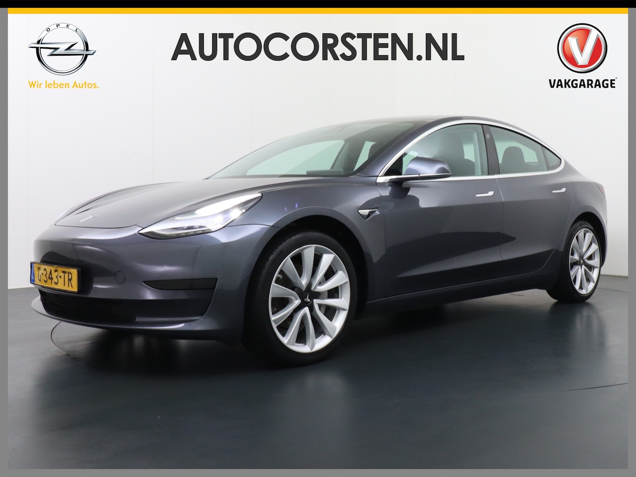 Tesla Model 3 - SR+ 60kWh 326PK Lmv-19" AutoPilot Premium-Luidsprekers Leder PanoDak Adaptive cruise Camer - AutoWereld.nl