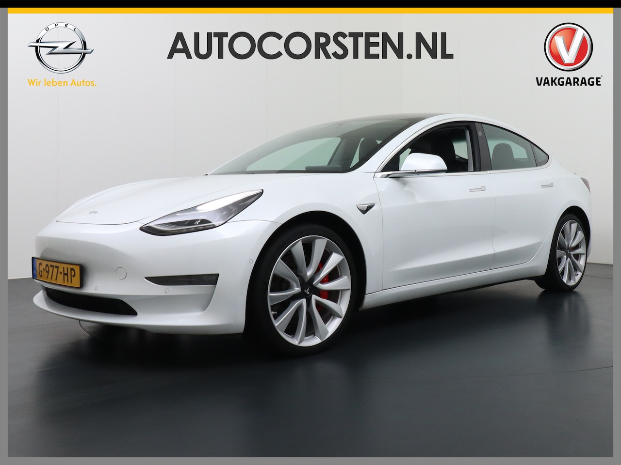 Tesla Model 3 - 4WD Performance 513pk 3,4 sec 0-100 ! 20" FSD-vb. AutoPilot Carbon-Spoiler Premium-HiFi Pa - AutoWereld.nl