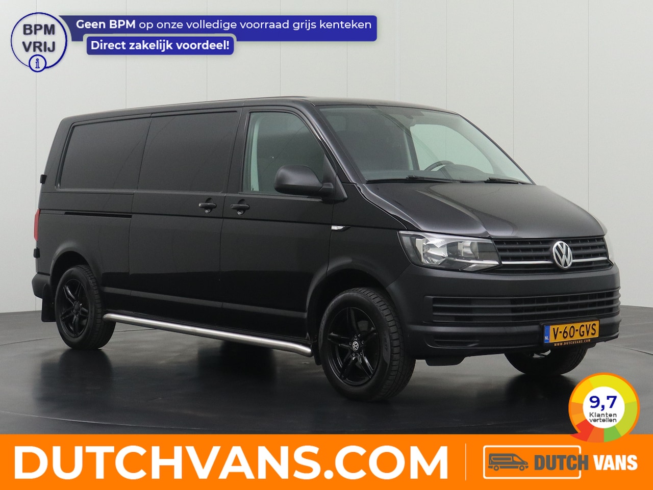 Volkswagen Transporter - 2.0TDI 150PK Lang Black Edition | Marge | Navigatie | Airco | Cruise | Betimmering - AutoWereld.nl