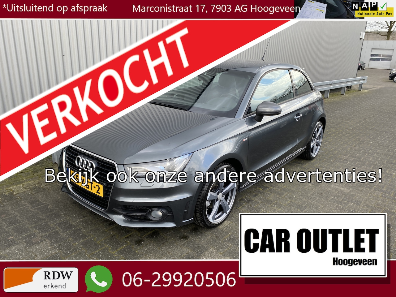 Audi A1 - 1.2 TFSI Pro Line S Clima, Navi, Stof/Leer, CC, LED, LM, nw. APK – Inruil Mogelijk – - AutoWereld.nl