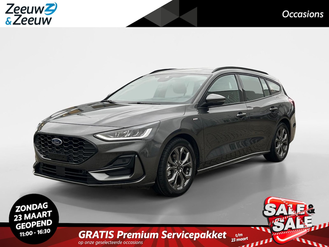 Ford Focus Wagon - 1.0 EcoBoost Hybrid ST-Line 125pk automaat | Achteruit rij camera | Parkeer sensoren | Nav - AutoWereld.nl