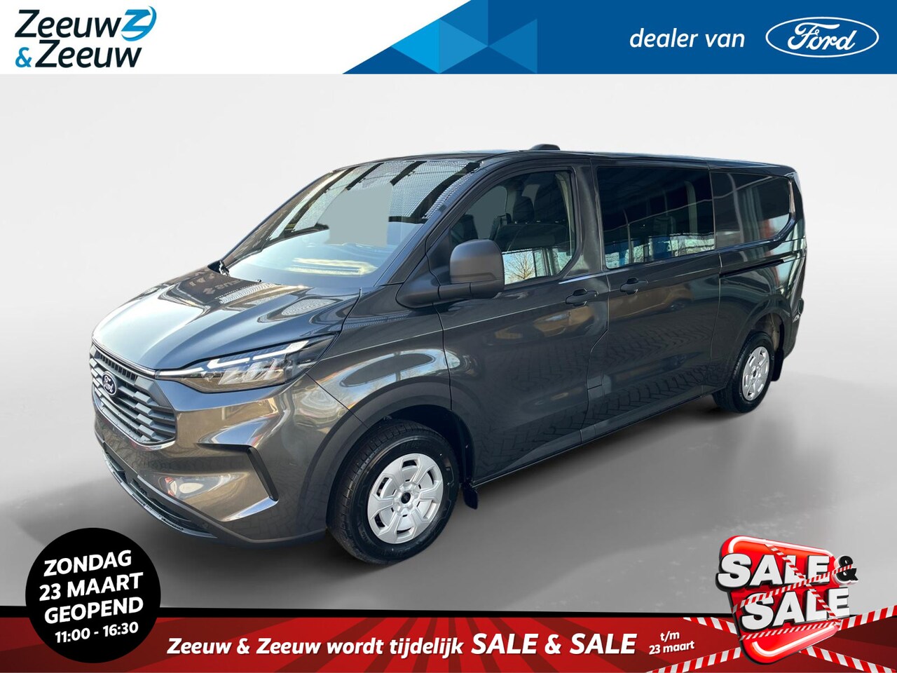 Ford Transit Custom - 320 2.0 TDCI L2H1 Trend DC 136 pk | Dubbele schuifdeur | LED koplampen | Verwarmde voorsto - AutoWereld.nl