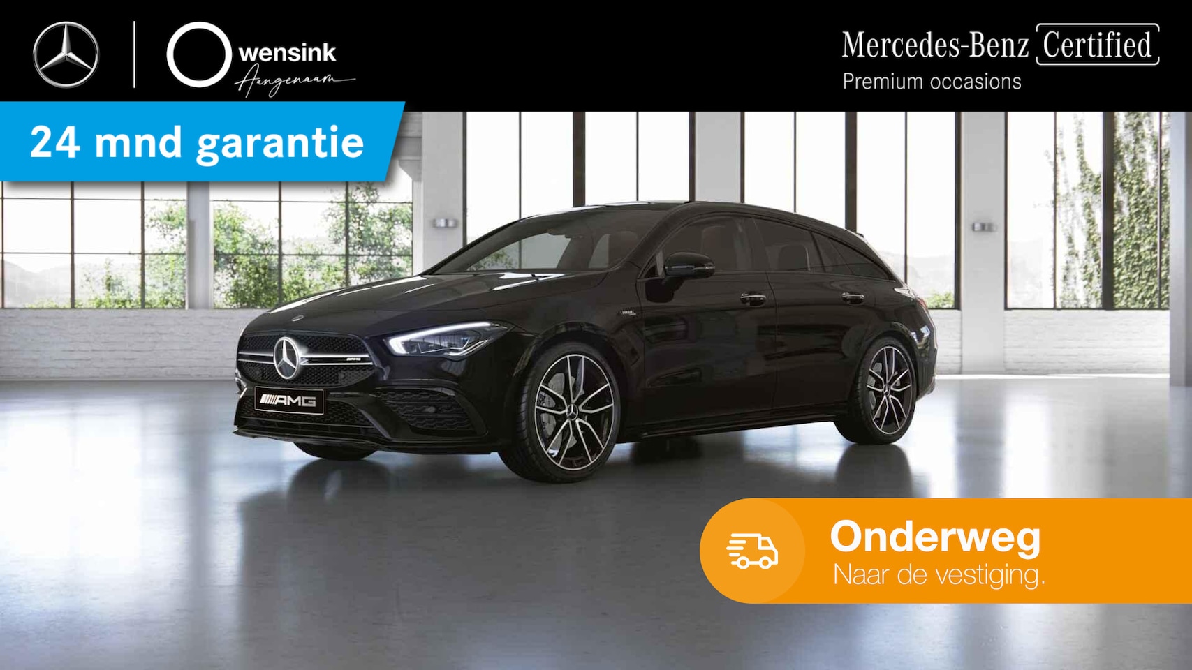 Mercedes-Benz CLA-klasse Shooting Brake - AMG 35 4MATIC Premium Plus | Panoramadak | Keyless | Memory | 19"lichtmetalen velgen | Mul - AutoWereld.nl