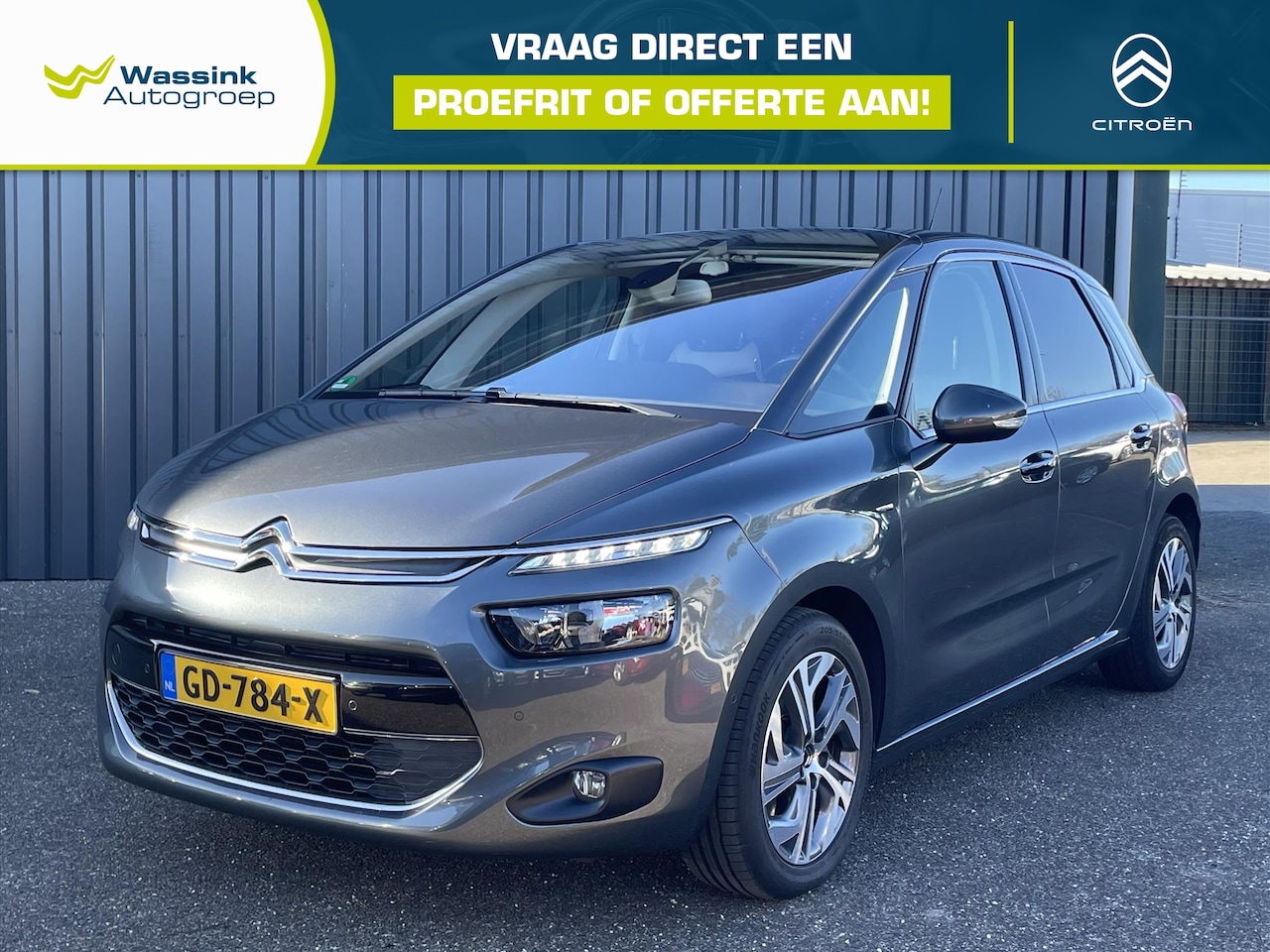 Citroën C4 Picasso - 1.6 Turbo 165 PK Automaat Exclusive Camera | Navigatie | Lounge/Massage Stoel | Trekhaak 1 - AutoWereld.nl