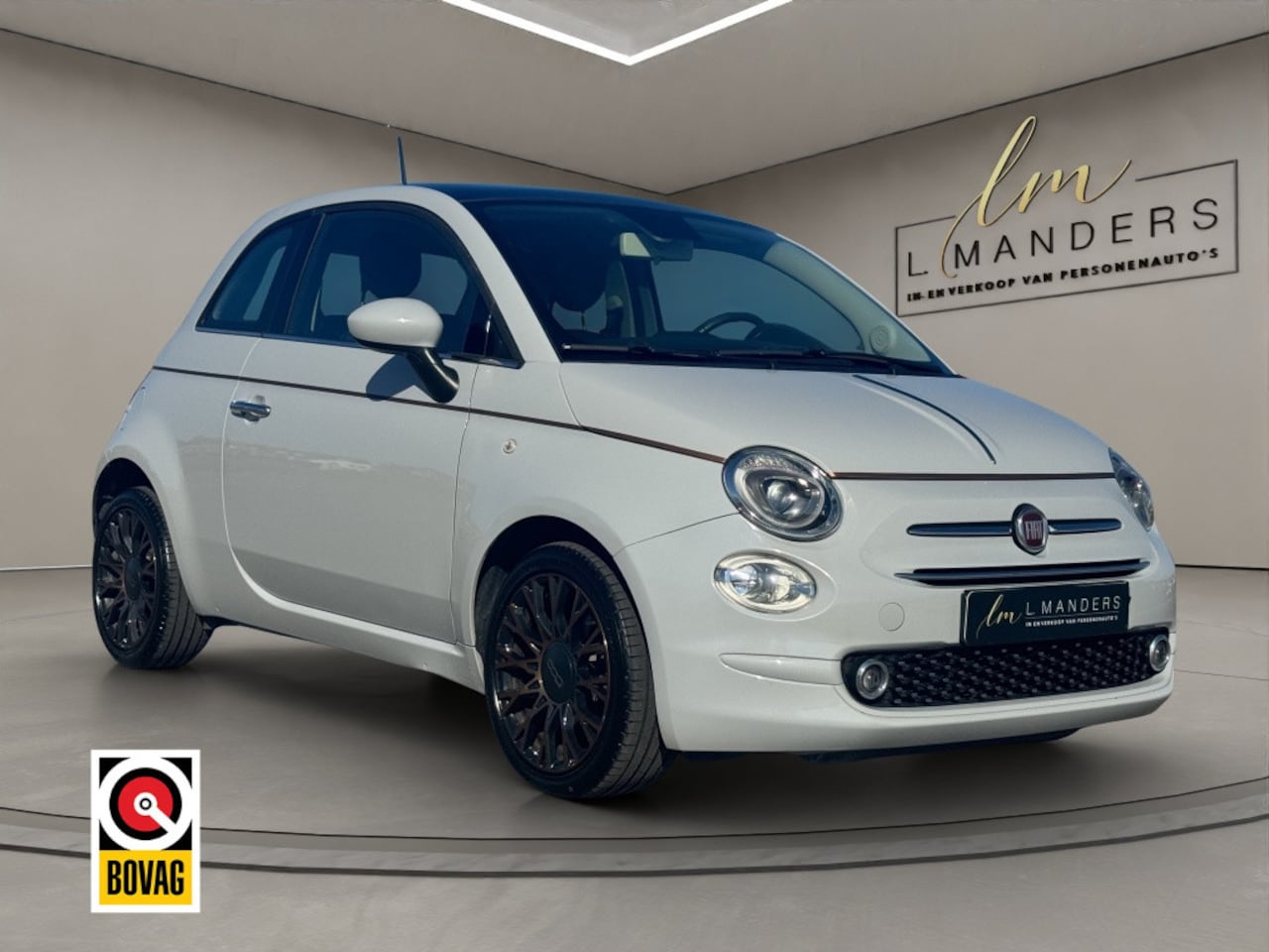 Fiat 500 - 1.2 Collezione 2019 GRIJS | Panoramadak | Leder | Airco | PDC - AutoWereld.nl