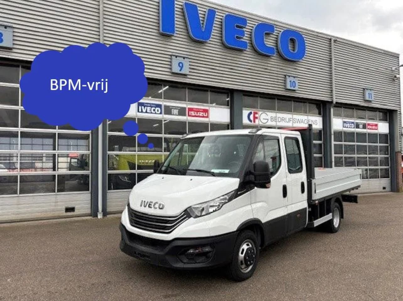 Iveco Daily - 35C14A8 Dubbele cabine met open laadbak wb 3750 mm. - AutoWereld.nl