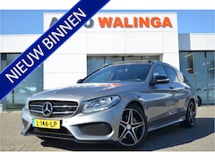 Mercedes-Benz C-klasse Estate - 180 AMG Pano | Leer | Stoelverwarming | Night pakket | 18'' LMV | Navi | Climate