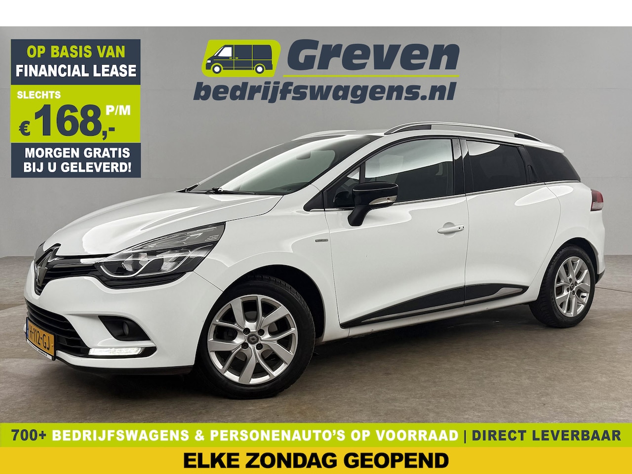 Renault Clio - 0.9 TCe Limited Airco Cruise LED Trekhaak 16"LMV Navigatie Parkeersensoren - AutoWereld.nl