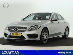 Mercedes-Benz C-klasse - 200 AMG Sportpakket | Airmatic | Trekhaak | Panoramadak | Memory | 360 gr Camera | Dodehoe