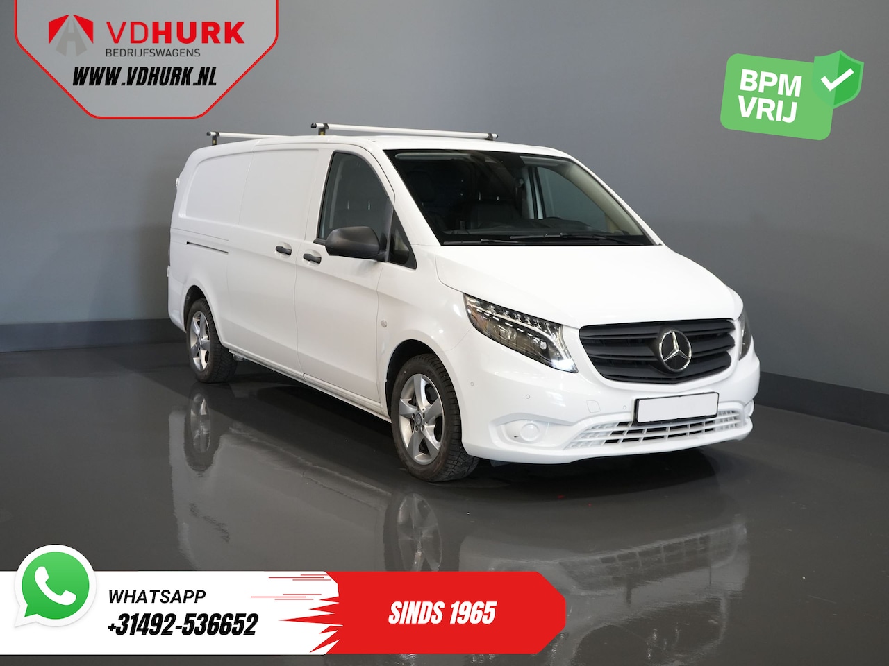 Mercedes-Benz Vito - 119 CDI L3 Aut. BPM VRIJ! LED/ Standkachel/ Stoelverw./ Carplay/ Camera/ PDC/ LMV/ Cruise/ - AutoWereld.nl