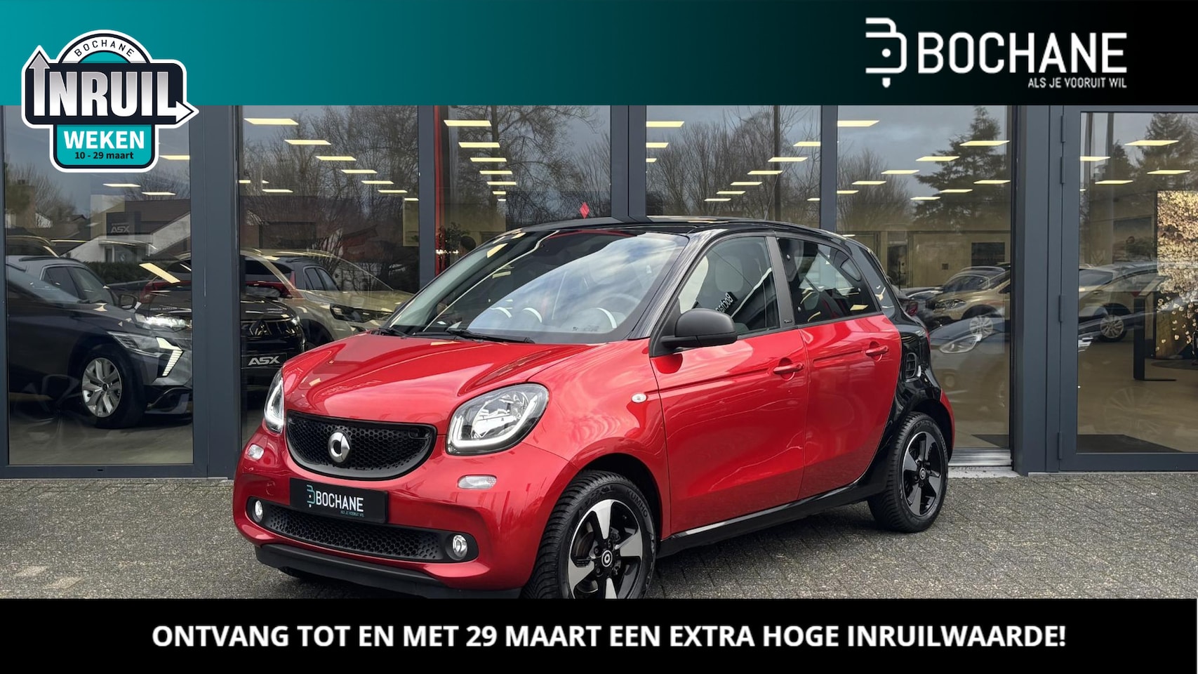 Smart Forfour - 1.0 Turbo Passion | NAVI | PDC | LMV 15'' | TWO -TONE | - AutoWereld.nl