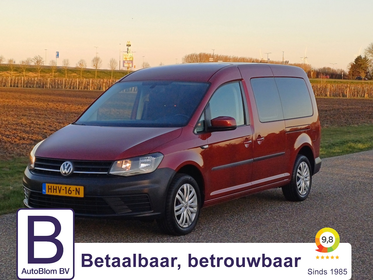 Volkswagen Caddy Maxi - 1.0 TSI Comfortline /7-persoons/Cruise/Bleutooth/Lage KM!/Park. Hulp/ - AutoWereld.nl