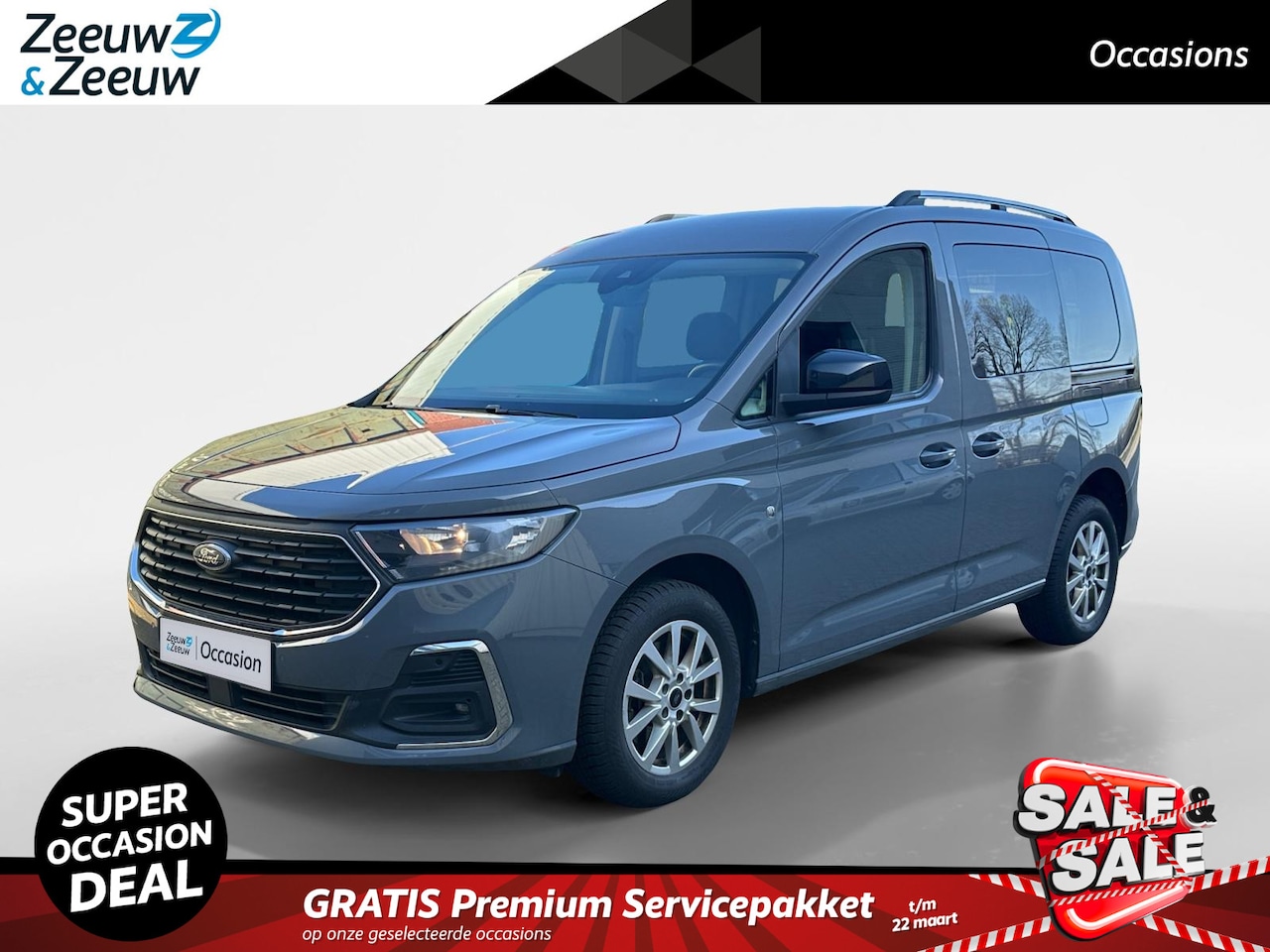 Ford Tourneo Connect - Titanium | Dealer onderhouden | Navigatie | Stoelverwarming | Parkeersensoren V+A | Cruise - AutoWereld.nl