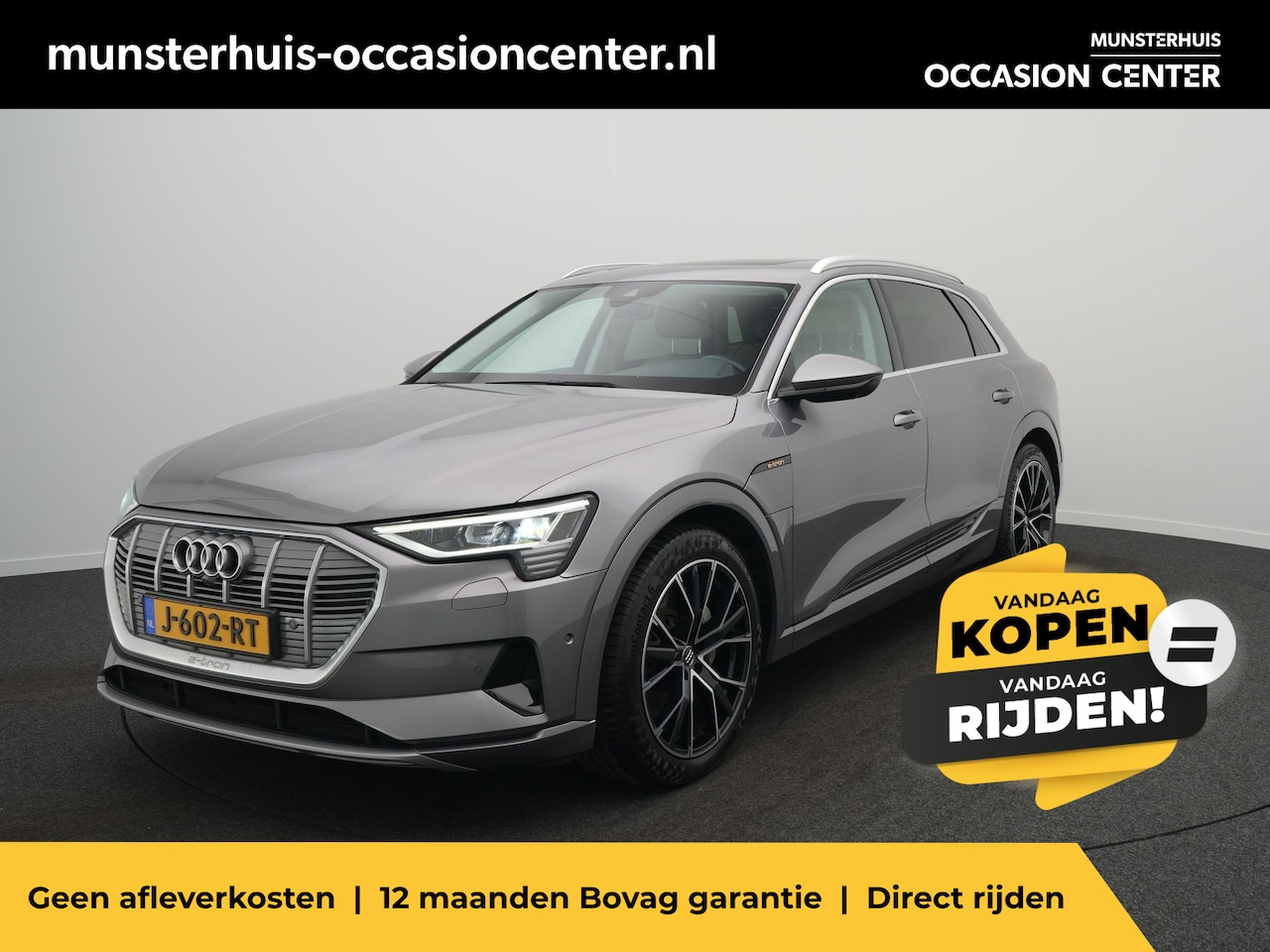 Audi e-tron - 55 Quattro Business Edition Plus 95 kWh - Volledig elektrisch - Ambiance Verlichting - Nav - AutoWereld.nl