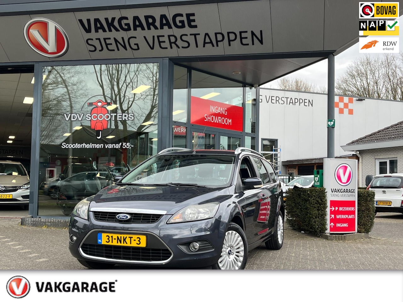 Ford Focus Wagon - 1.8 Titanium Flexi Fuel Navi Rijklaarprijs !!! - AutoWereld.nl