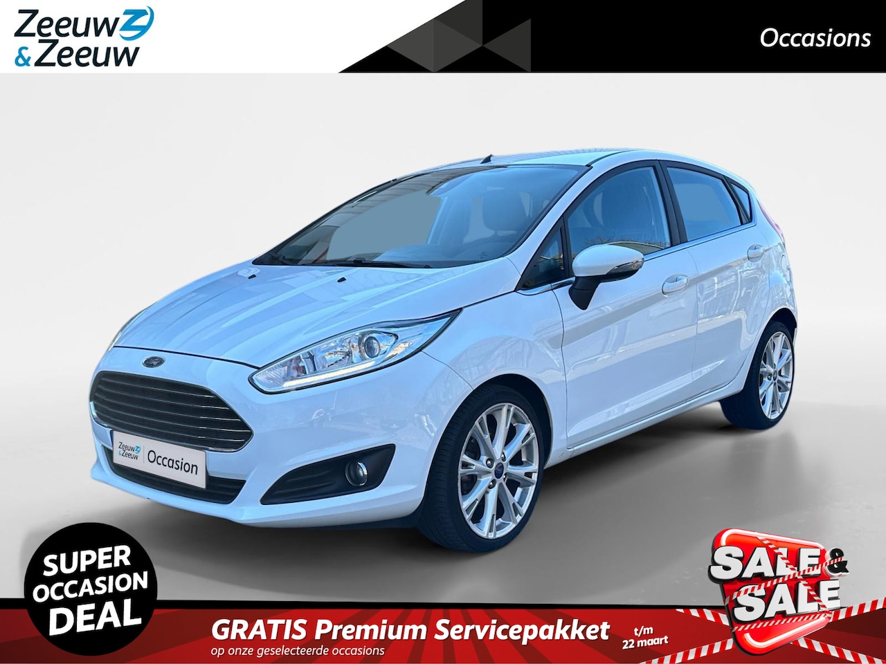 Ford Fiesta - 1.0 EcoBoost Titanium | lage kilometers | telefoon | navi | climate control | - AutoWereld.nl