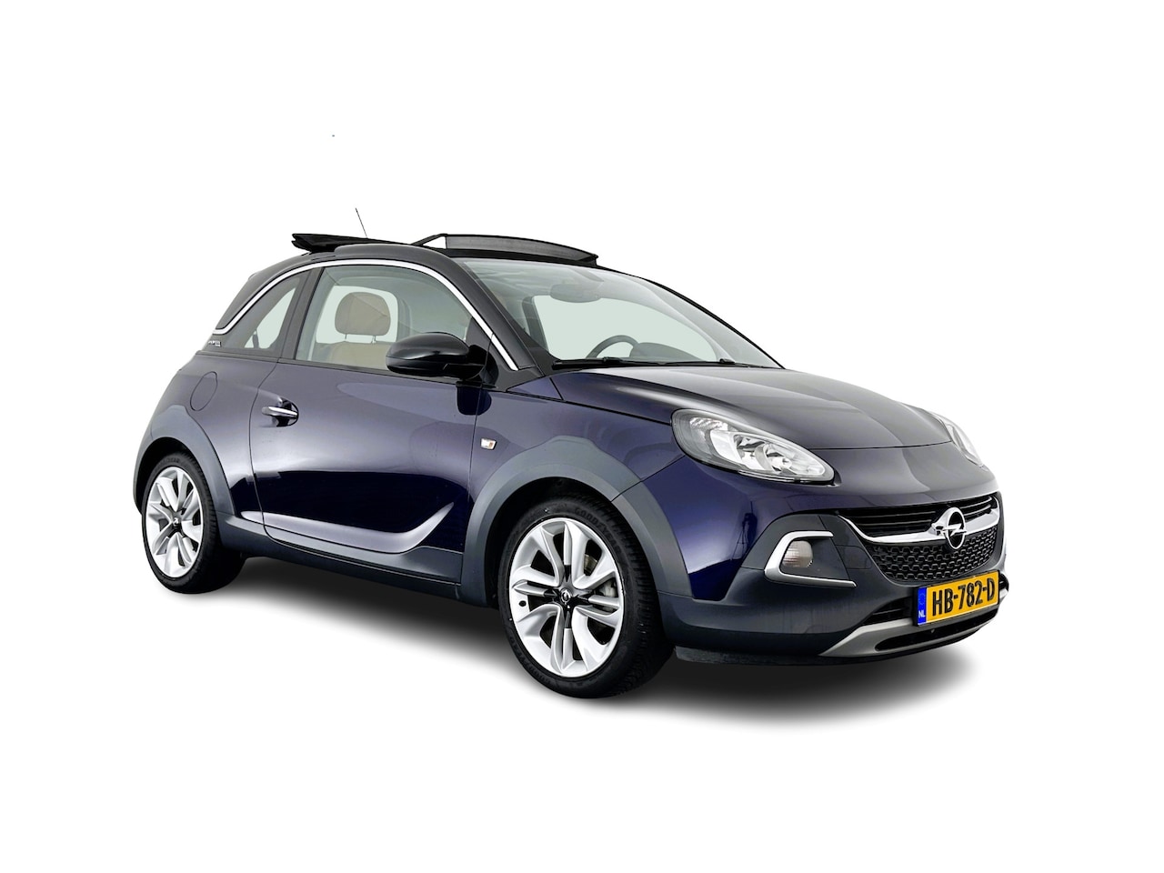 Opel ADAM - 1.0 Turbo Rocks *PANO/CABRIO | 1/2LEATHER | DAB+ | AIRCO | CRUISE | PDC | 14''ALU* - AutoWereld.nl