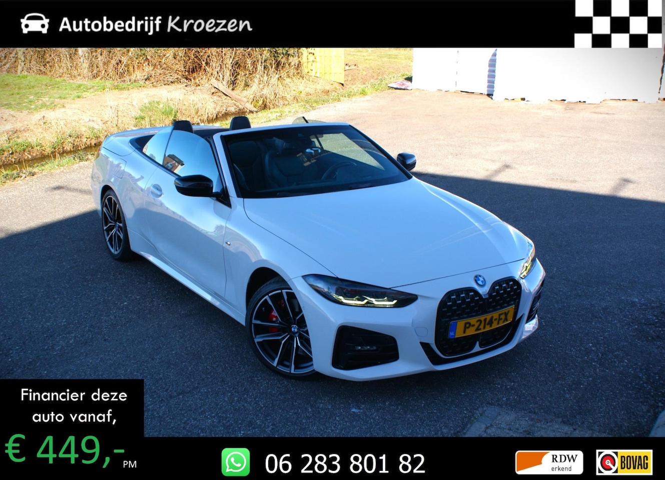 BMW 4-serie Cabrio - 430i | M Pakket | Head Up | 360 Camera | ACC | Prijs Incl BTW | - AutoWereld.nl