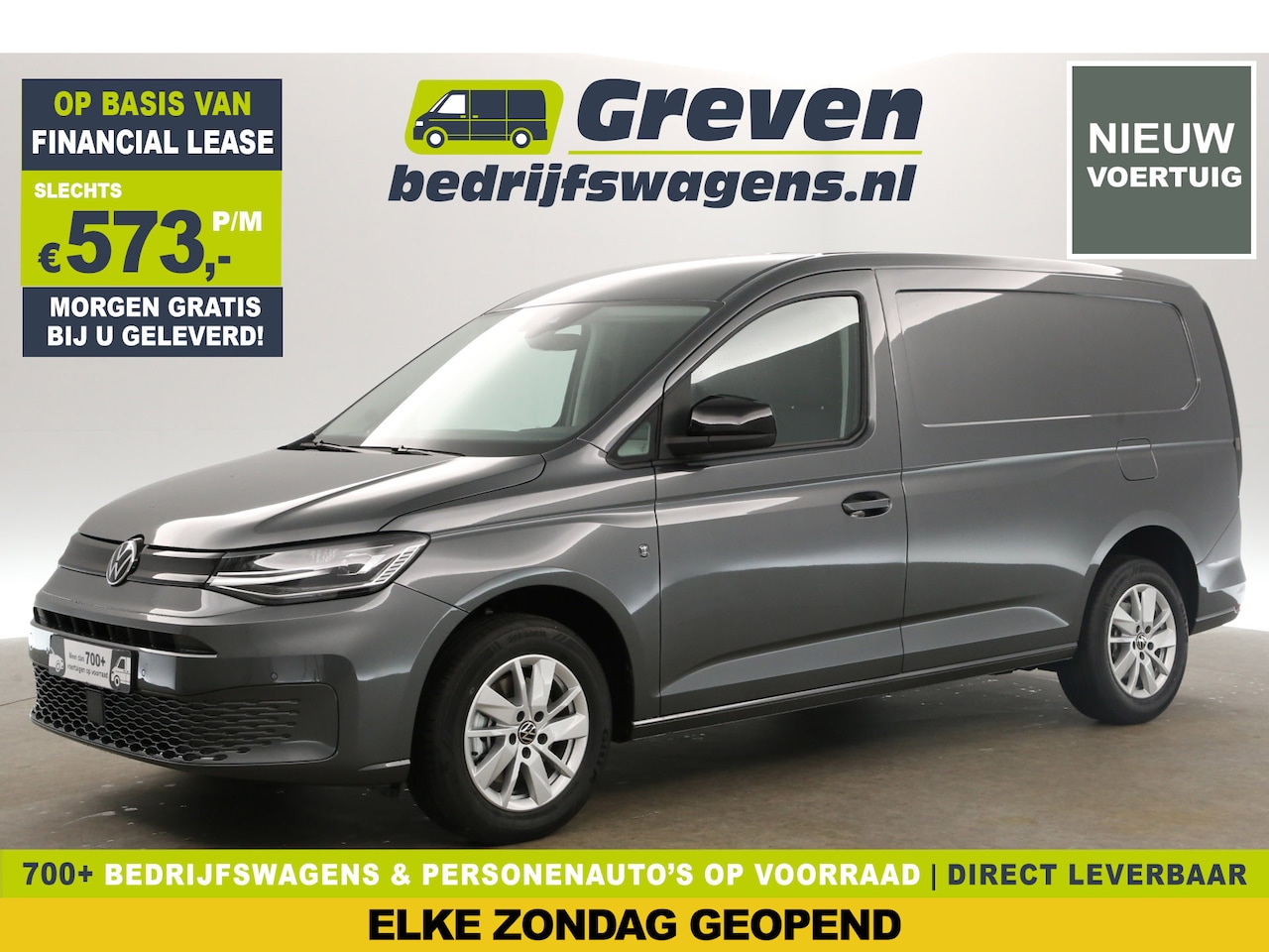 Volkswagen Caddy Maxi - 2.0 TDI Style L2H1 123PK | NIEUW | DSG Airco LED Camera Carplay Cruise Virtual Navi PDC 16 - AutoWereld.nl