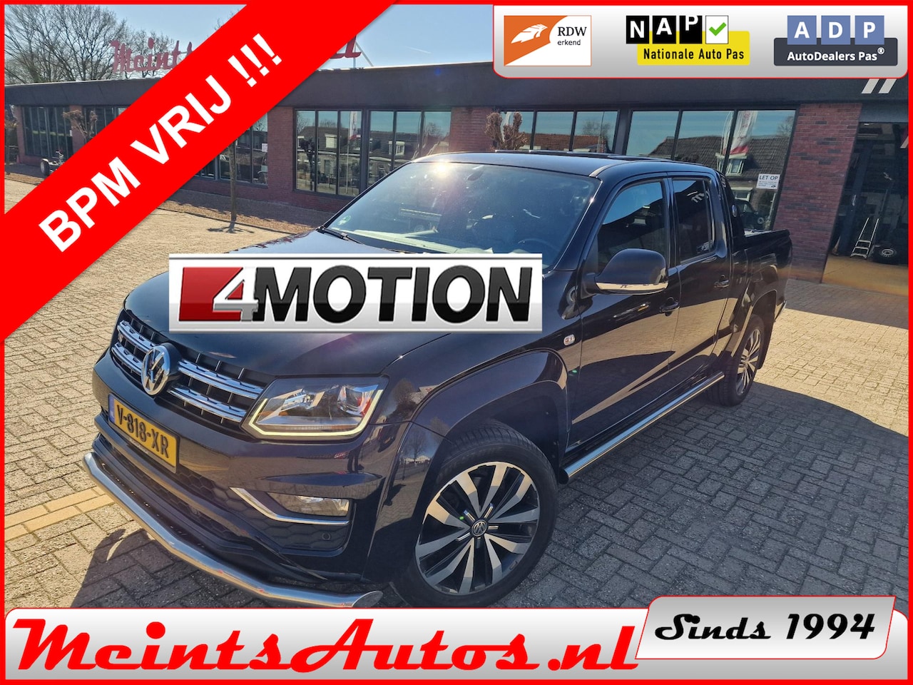 Volkswagen Amarok - 3.0 TDI 4Motion V6 258Pk DC Dubbele Cabine XL E6 AVENTURA STANDKACHEL Grijs Kenteken - AutoWereld.nl