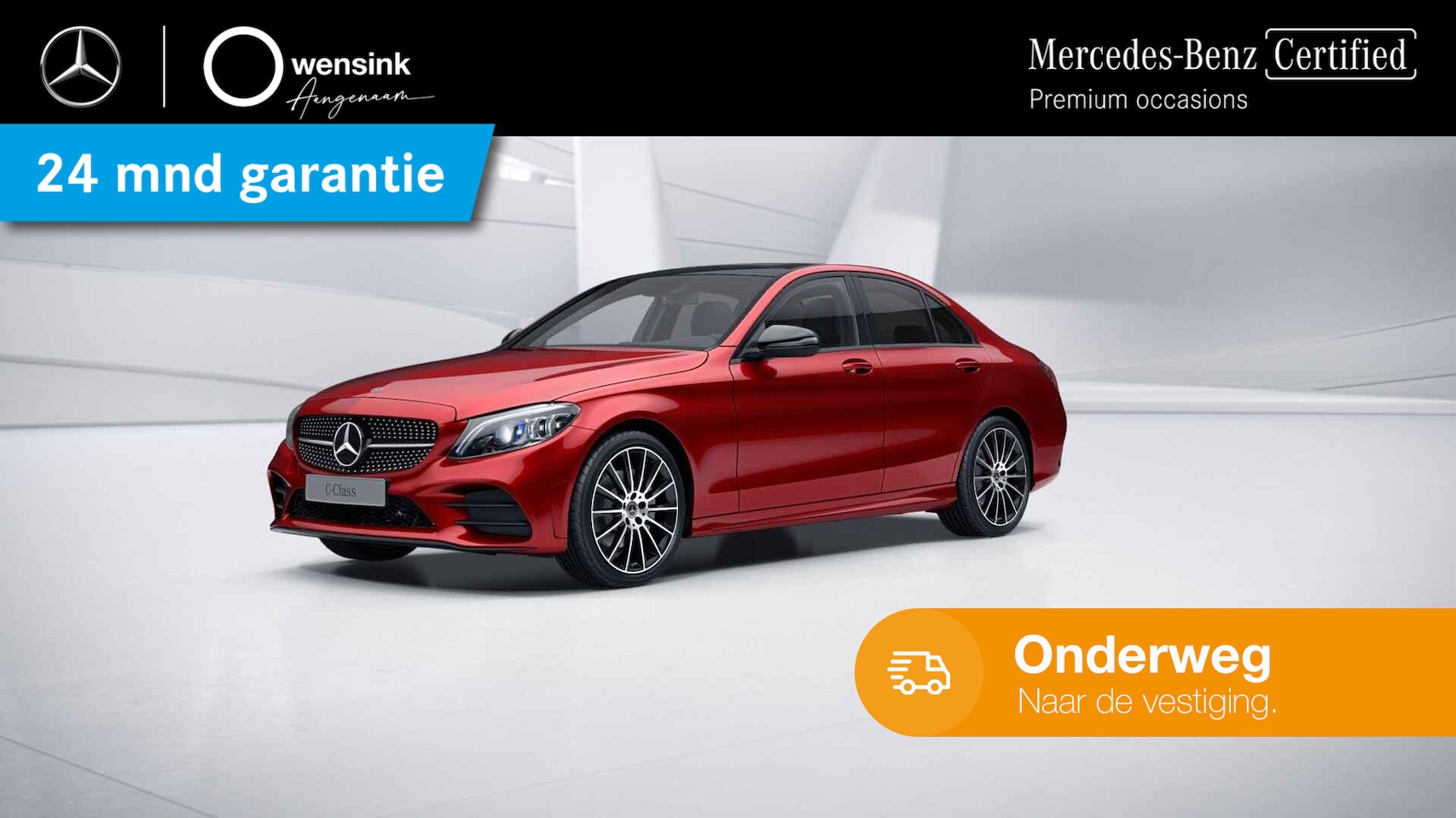 Mercedes-Benz C-klasse - 180 Premium Pack | Panoramadak | Burmester | Multispaaks velgen | - AutoWereld.nl