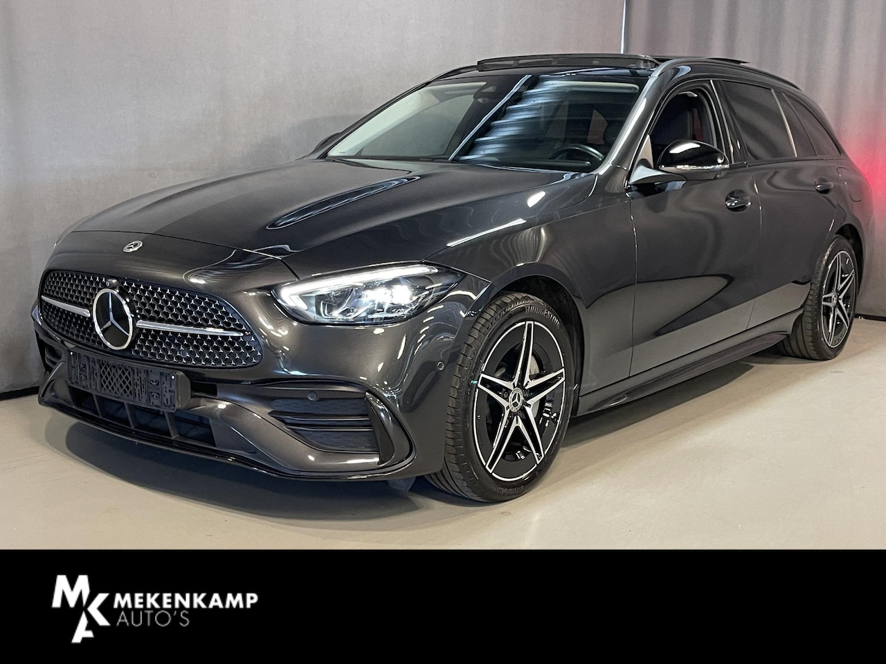 Mercedes-Benz C-klasse Estate - 300 e AMG Line 18"/Panoramadak/Trekhaak/Stoelverwarming v+a+stuur/Leder + massage + memory - AutoWereld.nl