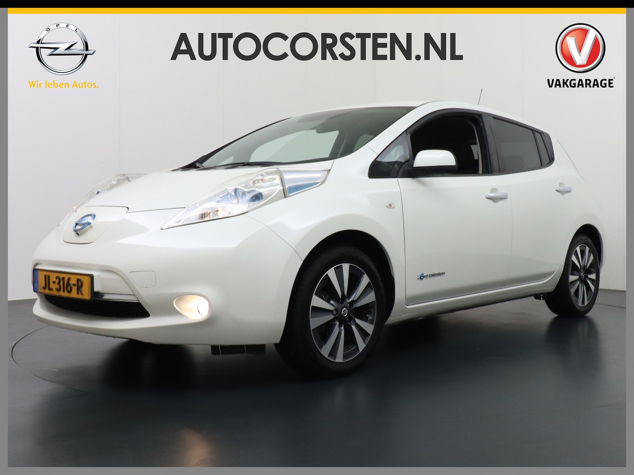 Nissan LEAF - Tekna 30kWh Leder 360°Camera Bose-Sound DAB Navi Ecc Stoelverwarming v+a Cruise Control Le - AutoWereld.nl