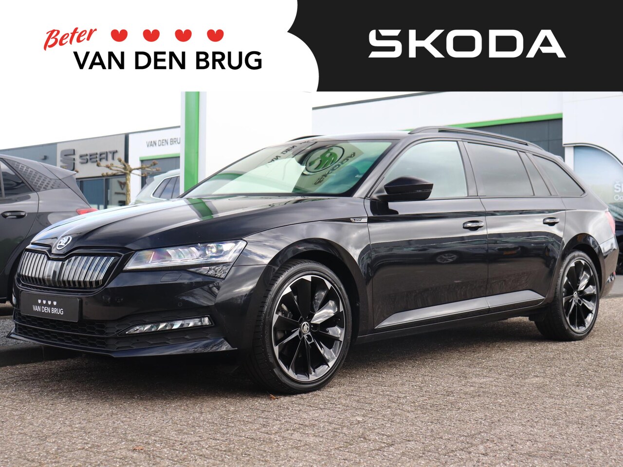 Skoda Superb Combi - 1.4 TSI iV PHEV 218pk Sportline Business | Trekhaak | Stoel- en stuurwielverwarming | Verw - AutoWereld.nl