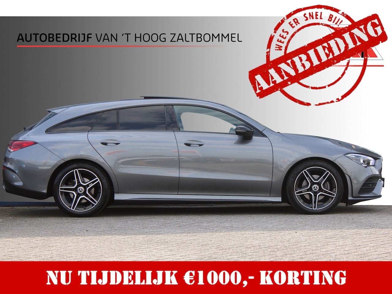 Mercedes-Benz CLA-klasse Shooting Brake - 180 AMG Line NIGHT PAKKET PANORAMADAK CARPLAY DAB NL AUTO - AutoWereld.nl