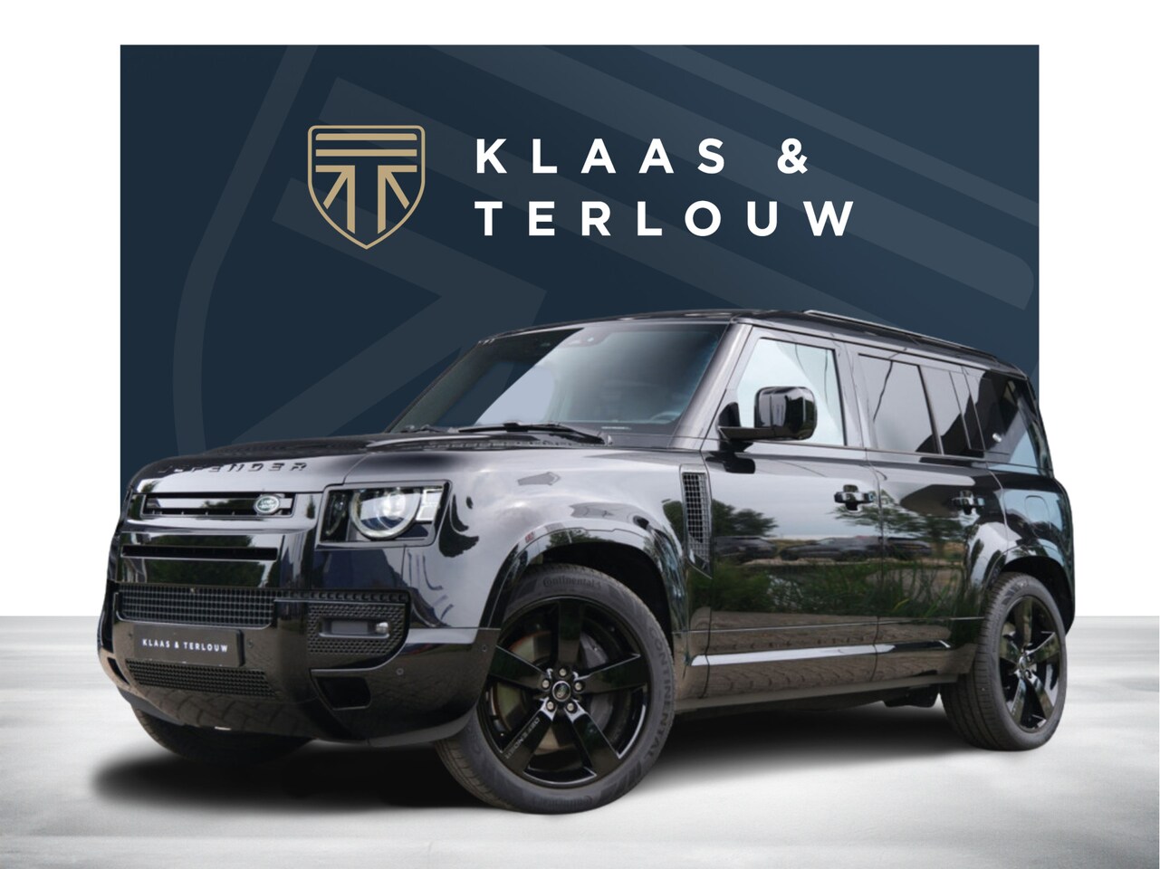 Land Rover Defender 110 - 2.0 P300e X-Dynamic HSE / Santorini Black / Ebony leather / Uitklapbare trekhaak - AutoWereld.nl