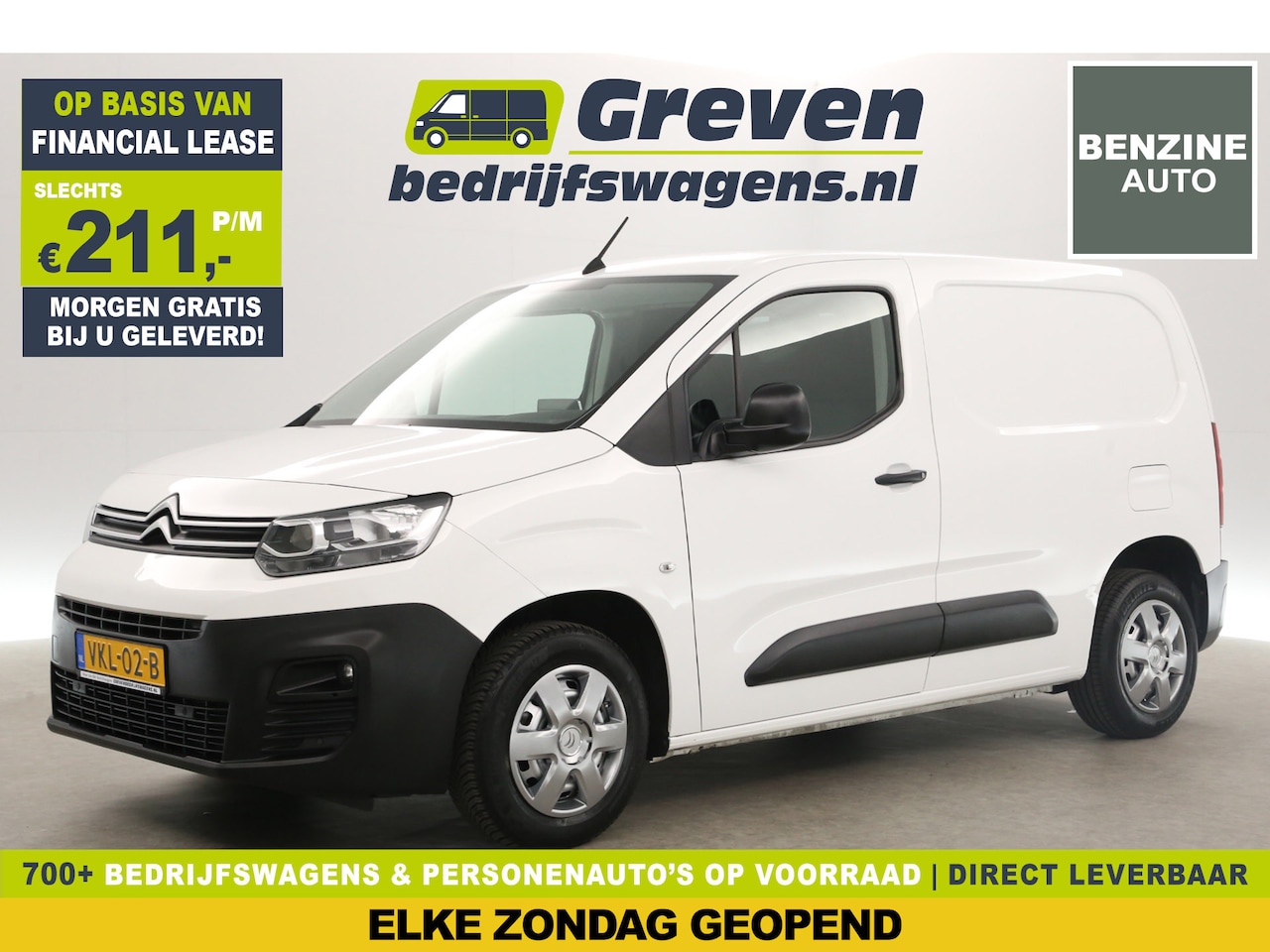 Citroën Berlingo - 1.2 PureTech L1H1 | BENZINE | EMISSIEVRIJE ZONE | 111PK Airco Carplay Cruise Navigatie Par - AutoWereld.nl