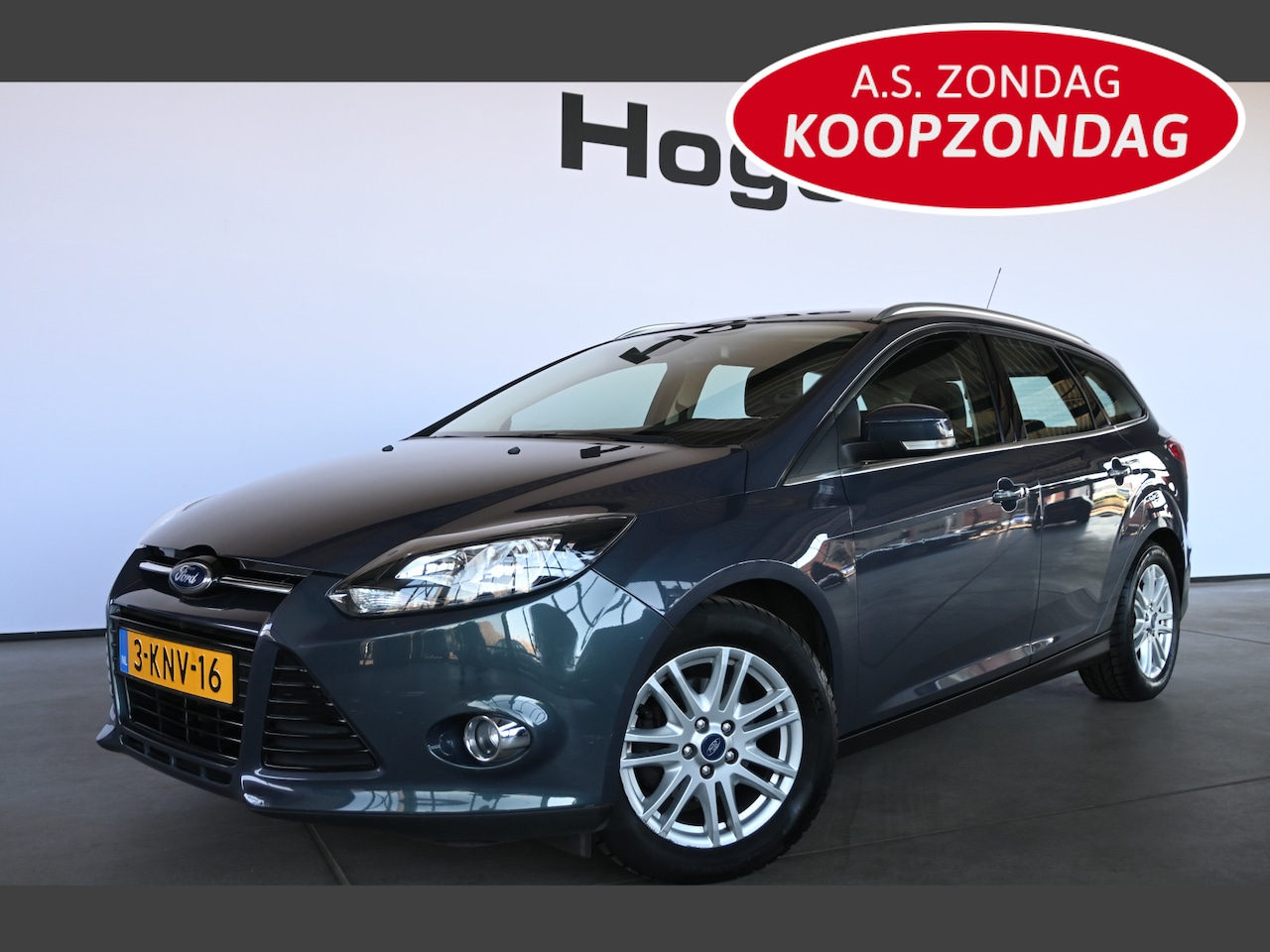 Ford Focus Wagon - 1.0 EcoBoost Titanium Clima Cruise control Navigatie Licht metaal 100% Onderhouden Inruil - AutoWereld.nl