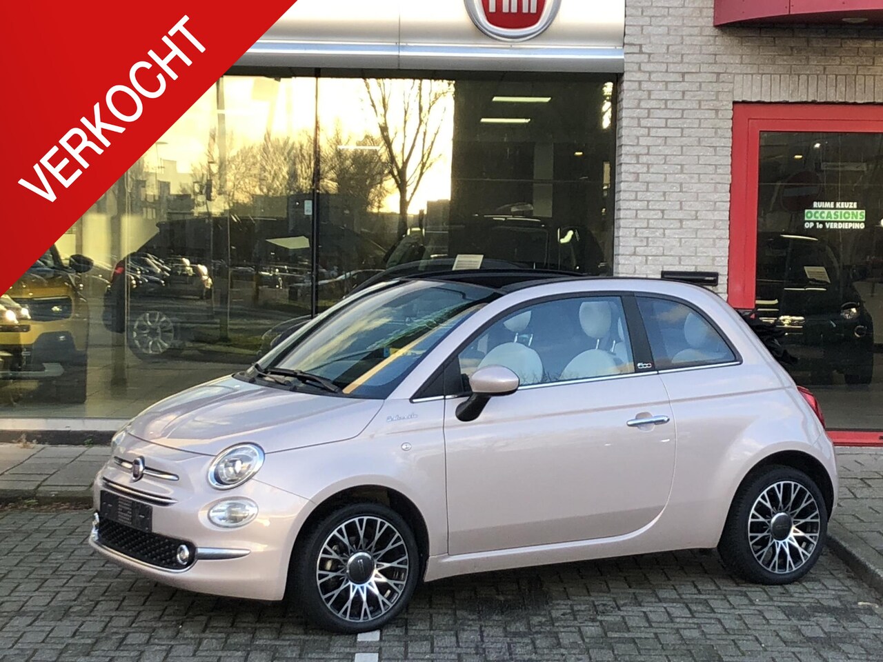 Fiat 500 C - 1.0 Hybrid Dolcevita CLIMATE|APPLE/ANDROID|16"|PDC - AutoWereld.nl