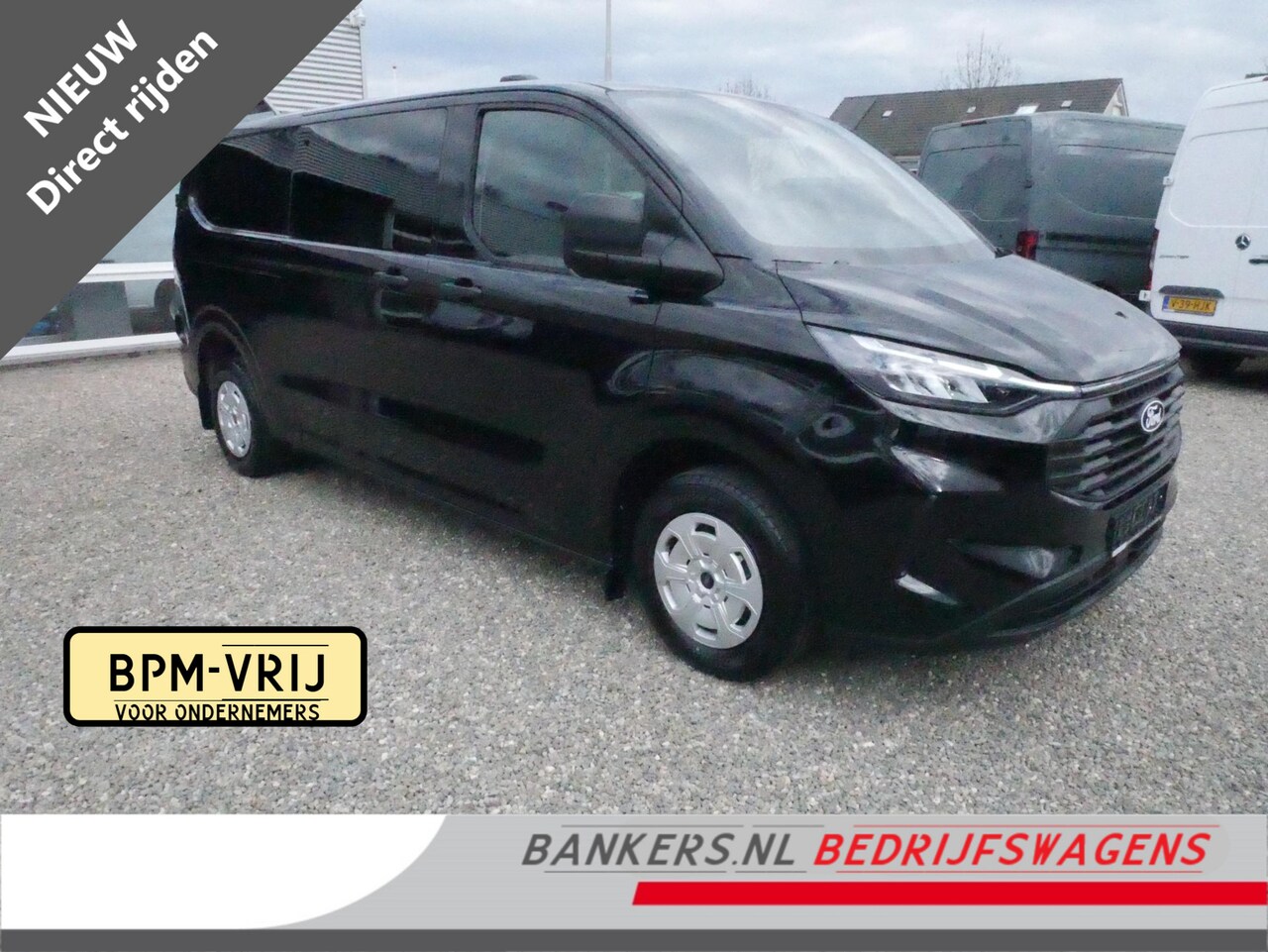 Ford Transit Custom - 2.0TDCI 150PK, L2H1, Dubbel Cabine, Airco, Nieuw direct uit voorraad leverbaar, Met 5 jaar - AutoWereld.nl