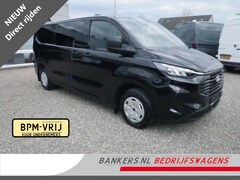 Ford Transit Custom - 2.0TDCI 150PK, L2H1, Dubbel Cabine, Airco, Nieuw direct uit voorraad leverbaar, Met 5 jaar